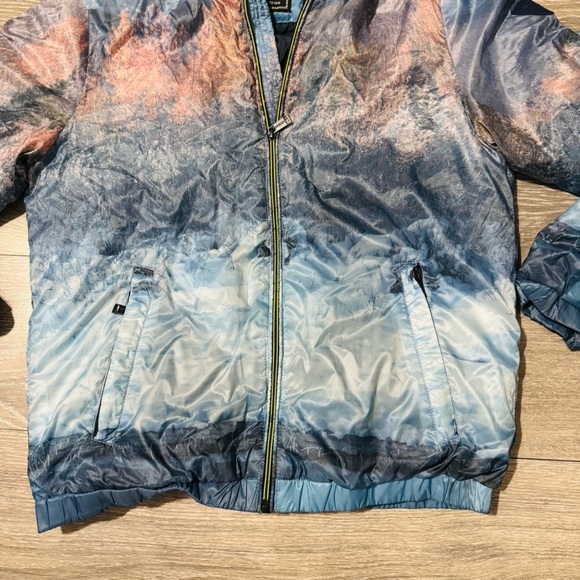 Guess Men Puffer Water Resistant Down proof Windproof Blue Jacket Size M - Picture 9 of 17